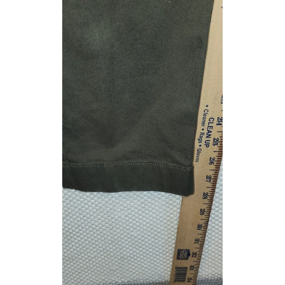 J.Crew 484 Slim Fit Stretch Chino Pants Olive Green Mens 34x28 AB613‎